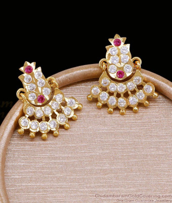 Temple Wear Impon Stone Earring 5 Metal Jewelry ER5840