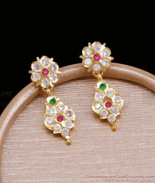 Classic Multi Stone Impon Drop Earrings For Women ER5842 Classic Multi Stone Impon Drop Earrings For Women ER5842