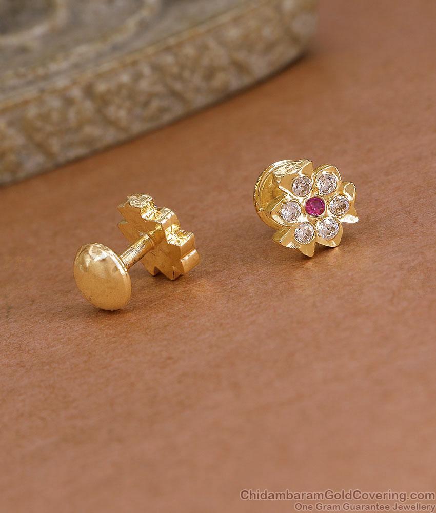 Small Daily Wear Impon Stud Earring Collection Online ER5847 Small Daily Wear Impon Stud Earring Collection Online ER5847