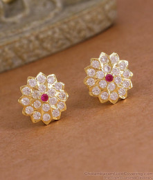 New Arrival Big Screw Back Impon Stud Stone Earring ER5850 New Arrival Big Screw Back Impon Stud Stone Earring ER5850