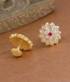 New Arrival Big Screw Back Impon Stud Stone Earring ER5850 New Arrival Big Screw Back Impon Stud Stone Earring ER5850
