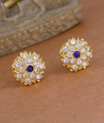 High Quality Five Metal Sapphire Stone Earring ER5851 High Quality Five Metal Sapphire Stone Earring ER5851