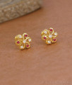 Light Weight Gold Plated Stud Earring With Ad Stone ER5884 Light Weight Gold Plated Stud Earring With Ad Stone ER5884