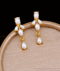 High Quality Gold Plated Pearl Drop Earring Online ER5906 High Quality Gold Plated Pearl Drop Earring Online ER5906