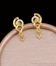 Real Gold Tone Light Weight Earring Party Wear Jewelry ER5914
