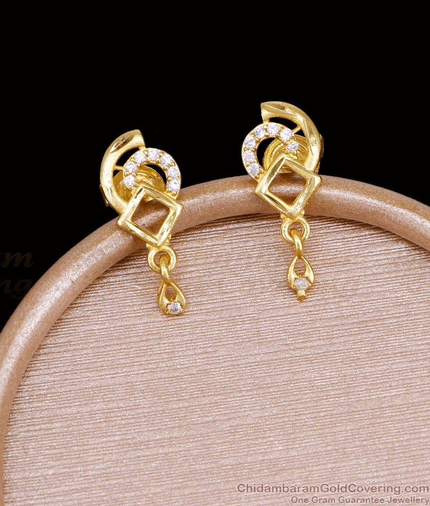 Real Gold Tone Light Weight Earring Party Wear Jewelry ER5914