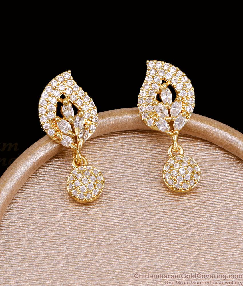 Beautiful White Stone Mango Drop Earring Shop Online ER5920 Beautiful White Stone Mango Drop Earring Shop Online ER5920