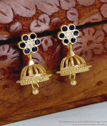 Traditional Black Stone Gold Imitation Jhumki Earring ER5929