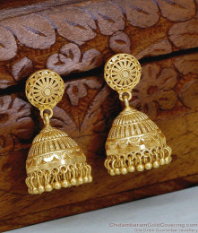 Premium Quality Two Gram Gold Jhumkas Bridal Earring ER5935
