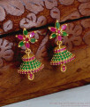 Handcrafted South Indian Floral Jhumki Earrings ER5938 Handcrafted South Indian Floral Jhumki Earrings ER5938