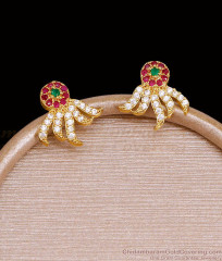 Elegant Multi Stone Gold Imitation Cluster Stud Earrings ER5943