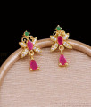 South Indian Traditional Gold Plated Butterfly Dangle Stud Earrings ER5955 South Indian Traditional Gold Plated Butterfly Dangle Stud Earrings ER5955