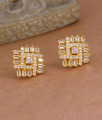Trendy White Stone Gold Imitation Stud Earring Collections ER5967 Trendy White Stone Gold Imitation Stud Earring Collections ER5967