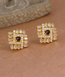 Elegant Black Stone Evil Eye Gold Stud Earring Online ER5968 Elegant Black Stone Evil Eye Gold Stud Earring Online ER5968