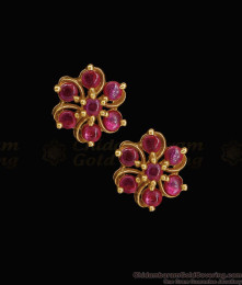 Beautiful Matt Finish Antique Gold Stud Earring Kemp Jewelry ER5974 Beautiful Matt Finish Antique Gold Stud Earring Kemp Jewelry ER5974