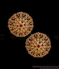Traditional Antique Gold Temple Wear Earring Design Online ER5975 Traditional Antique Gold Temple Wear Earring Design Online ER5975