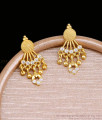 New Arrival Forming Gold White Stone Drop Earrings Online ER5997 New Arrival Forming Gold White Stone Drop Earrings Online ER5997