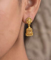 Small One Gram Gold Jhumka Daily Wear Earrings ER6003 Small One Gram Gold Jhumka Daily Wear Earrings ER6003
