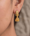 Mini Filigree Kerala Earring One Gram Gold Jhumka Daily Wear ER6005