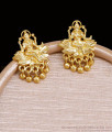 Lakshmi Design Plain One Gram Gold Stud With Bead Hangings ER6010 Lakshmi Design Plain One Gram Gold Stud With Bead Hangings ER6010