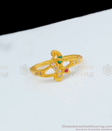 fr1023 best college girl inspiration design multi color stone finger ring for party wear online shopping 1