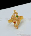 Pandian Flag Fish Design Original Impon Finger Rings Gati Stone Jewelry FR1032