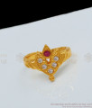 Original Impon Gati Stones Real Gold Tone Finger Ring Collections FR1041