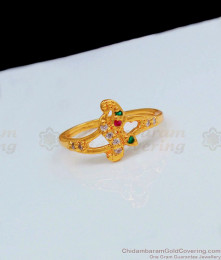 Peacock Design Pure Impon Ring Collections For Daily Wear FR1059