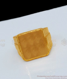 Gold Tone Original Impon Men Rings For Daily Wear Buy Online FR1066