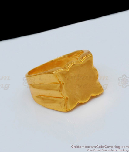 22K Gold 'R - Initial' Ring For Men - 235-GR7334 in 5.850 Grams