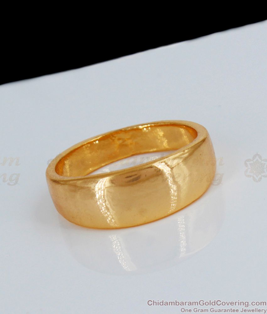Thick And Plain Pure Original Impon Finger Ring Simple Daily Wear FR1071 Thick And Plain Pure Original Impon Finger Ring Simple Daily Wear FR1071