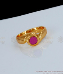 Simple Daily Wear Original Impon Finger Ring Collections Gati Stone FR1078