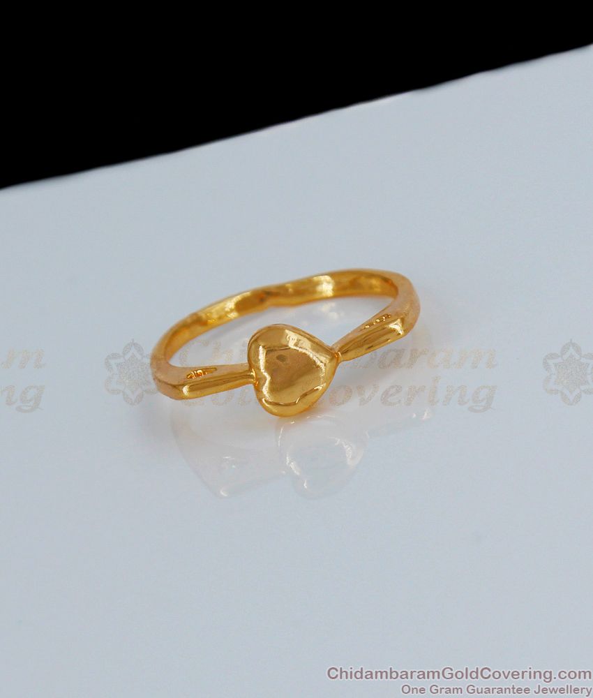 Trendy Heart Design Original Impon Finger Ring Collections For Ladies FR1107