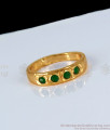 Original Impon Emerald Stone Finger Ring For Daily Use FR1119