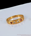 New Arrival Original Impon Ruby White Stone Finger Ring FR1120