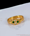 Original Impon Emerald White Stone Finger Rings Daily Wear FR1126