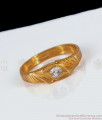 Attractive White Stone Impon Gold Finger Rings FR1149