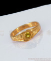 Yellow Sapphire Stone Gold Impon Finger Rings For Womens FR1152