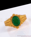 Latest Design Emerald Stone Real Impon Gold Rings FR1167