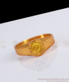 New Yellow Stone Pure Impon Gold Rings Fashion Collections FR1173