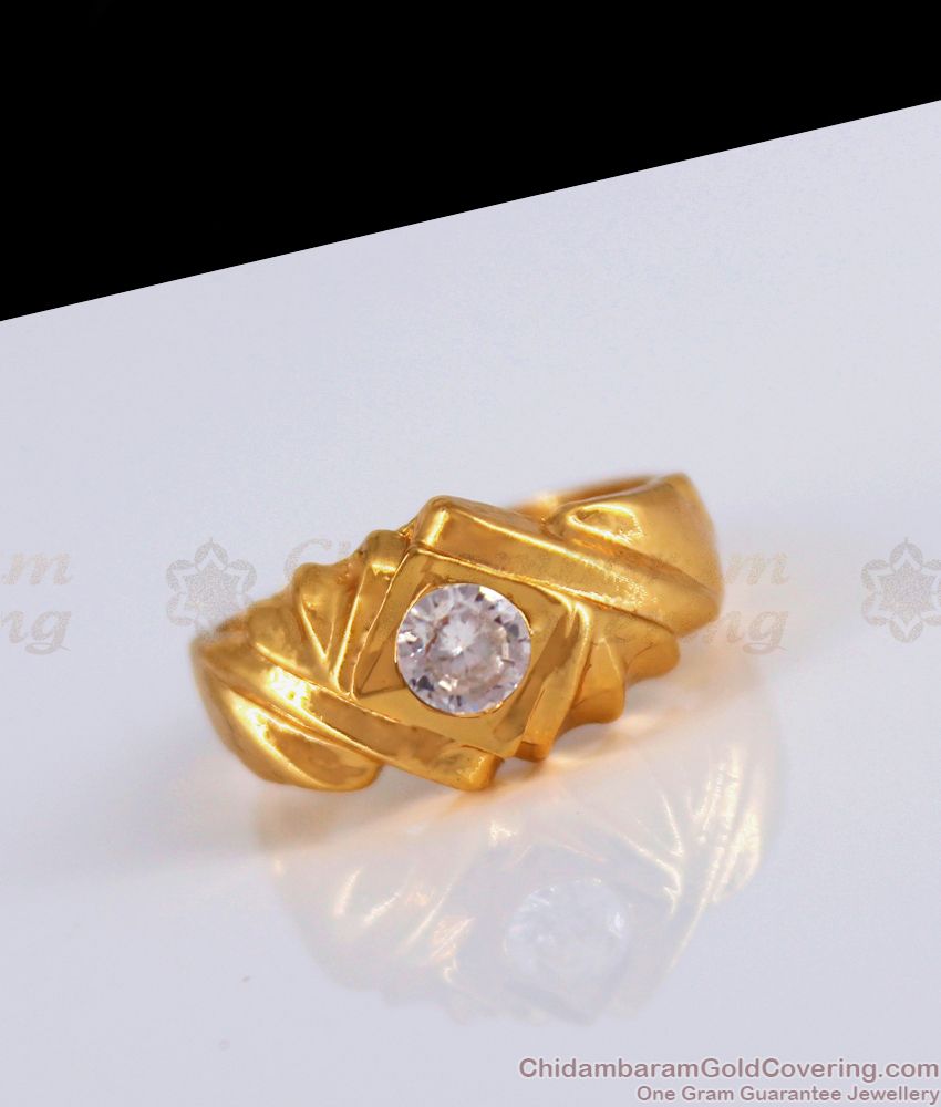 Doctor Strange Design White Stone Impon Gold Finger Rings FR1182