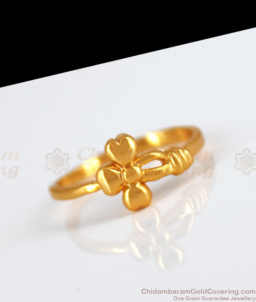 Valentine Heartin Design Impon Gold Ring Womens FR1207