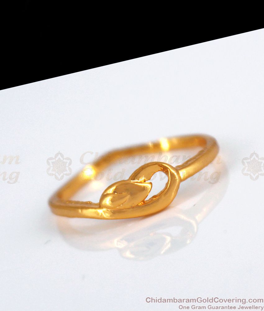 Leaf Design Real Impon Gold Ring Mens Fashions Wear FR1210