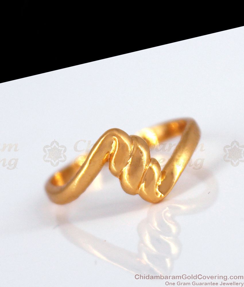 Spiral Design Original Impon Gold Rings Mens FR1211