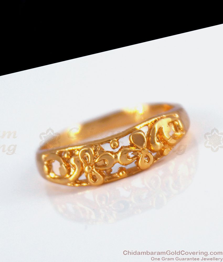 Flower Design Real Impon Gold Ring Online Collections FR1213