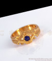 Beautiful Blue Sapphire Stone Gold Impon Finger Rings FR1220