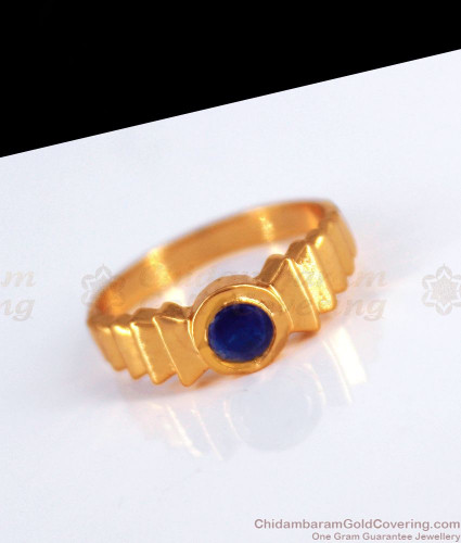 1 Gram Gold Forming Blue Stone With Diamond Funky Design Ring For Men -  Style A788 at Rs 1470.00 | Rajkot| ID: 26030112562
