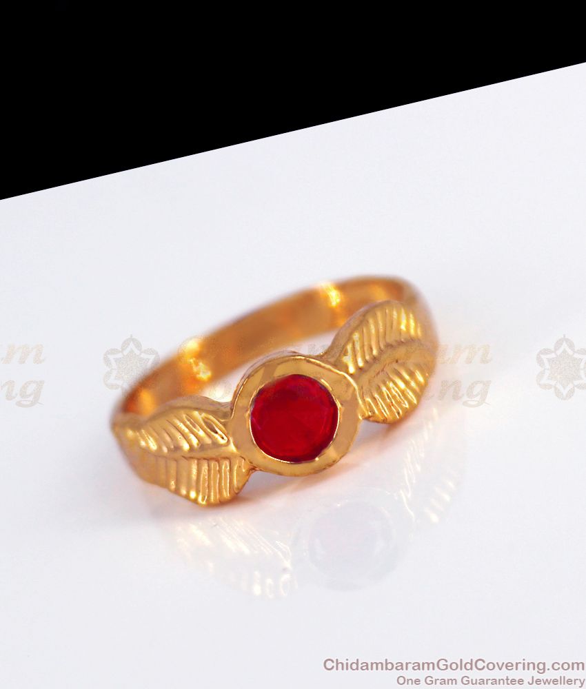 Red Stone Impon Finger Rings Shop Online FR1232