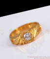 White Stone Pure Impon Gold Finger Rings Daily Use FR1238