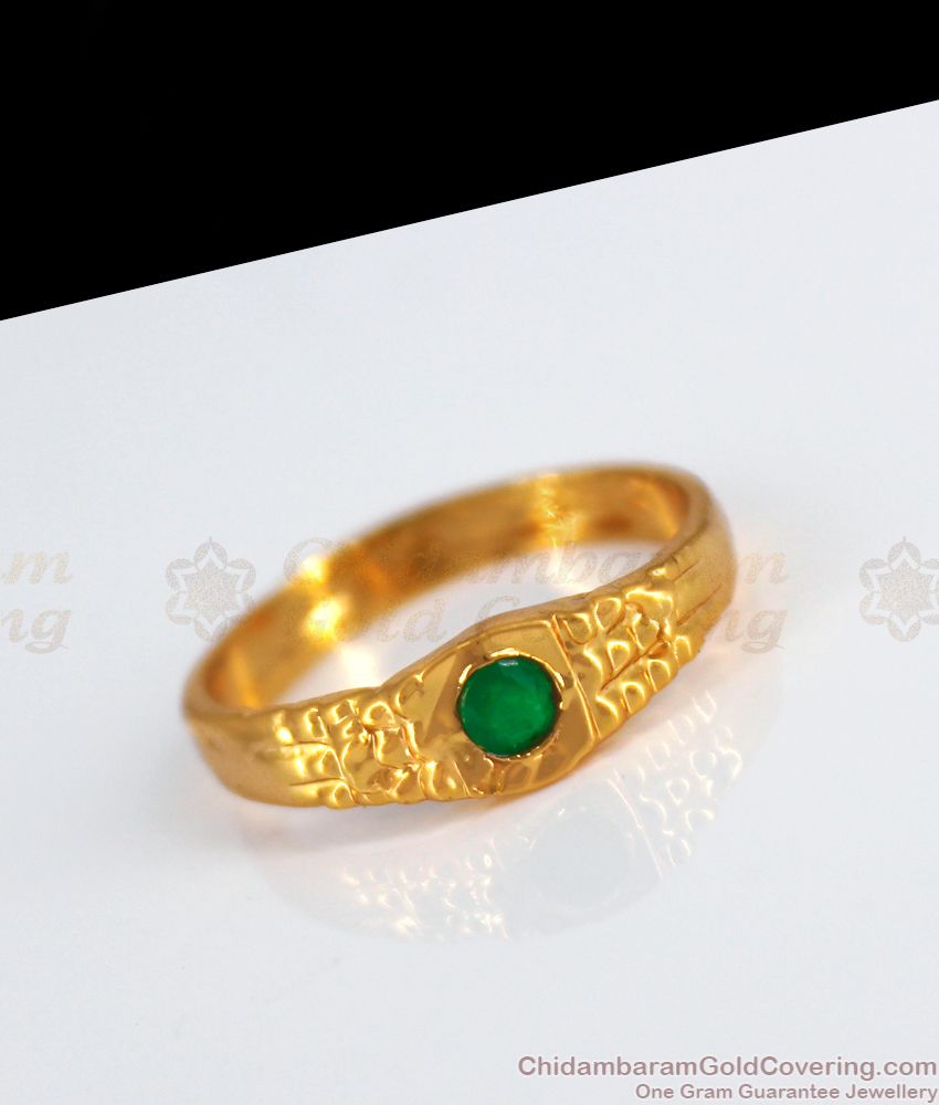 Original impon Gold Emerald Stone Rings Collections FR1240